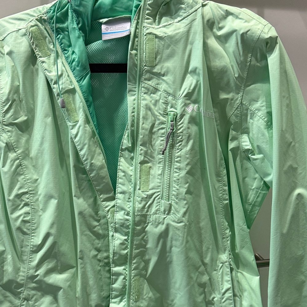 Columbia Mint Green Hooded Jacket